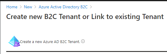 Create a New Azure AD B2C tenant