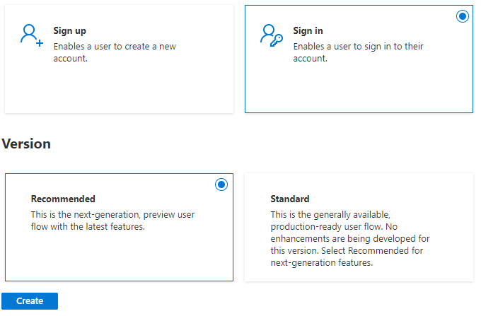 Signin User Flow